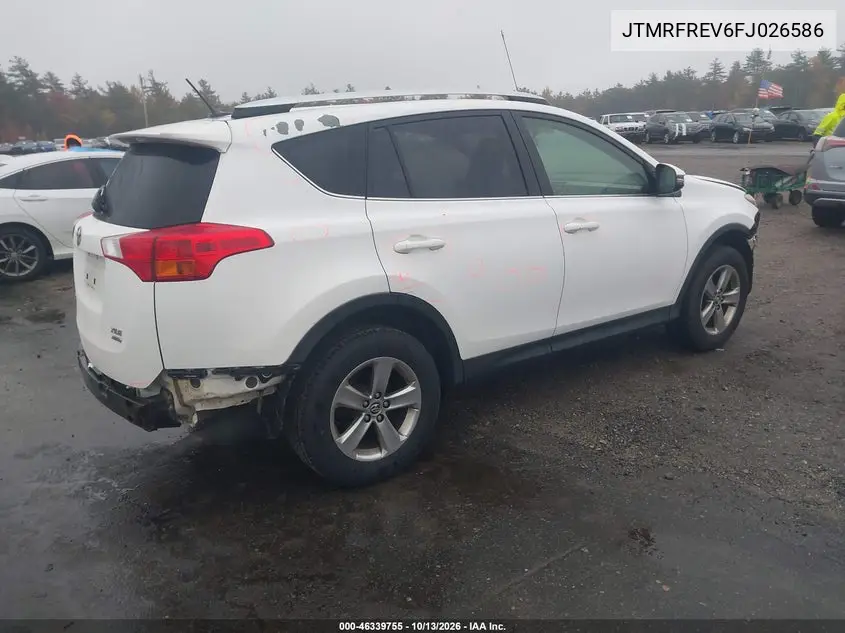 2015 TOYOTA RAV 4 VIN JTMRFREV6FJ026586 — фото 4