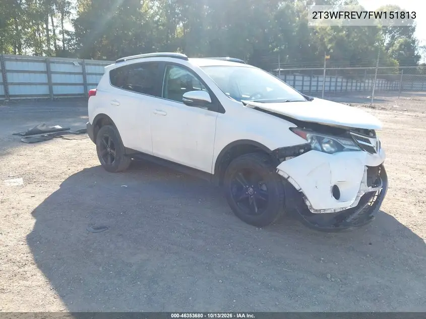TOYOTA RAV 4 2015, VIN 2T3WFREV7FW151813
