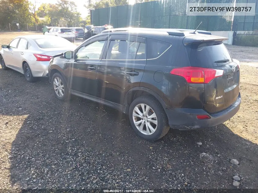2015 TOYOTA RAV 4 VIN 2T3DFREV9FW398757 — фото 3