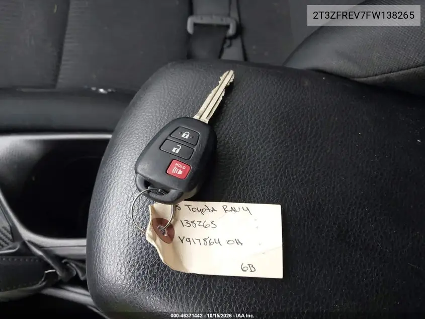 2015 TOYOTA RAV 4 VIN 2T3ZFREV7FW138265 — фото 11