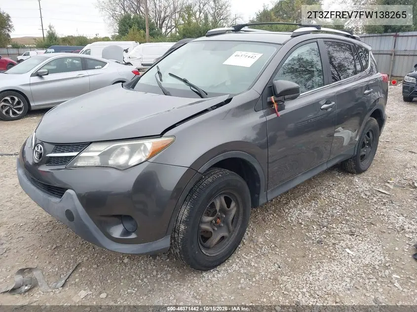 2015 TOYOTA RAV 4 VIN 2T3ZFREV7FW138265 — фото 2