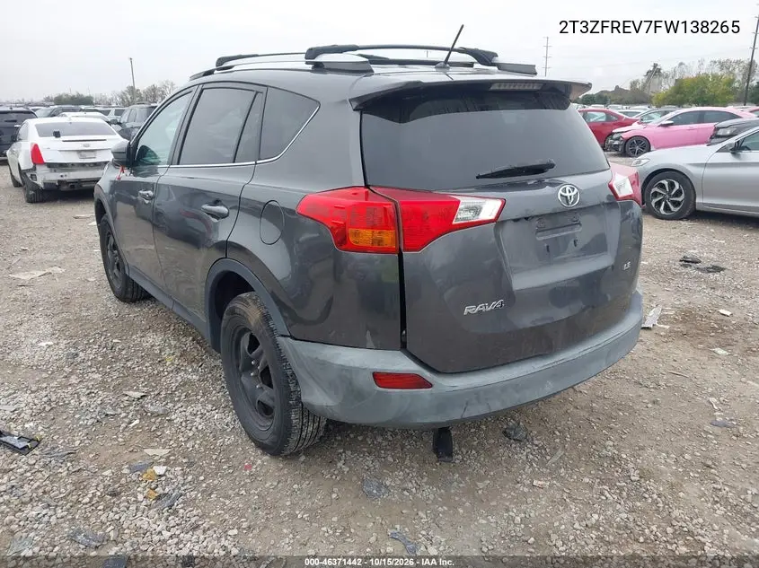 2015 TOYOTA RAV 4 VIN 2T3ZFREV7FW138265 — фото 3