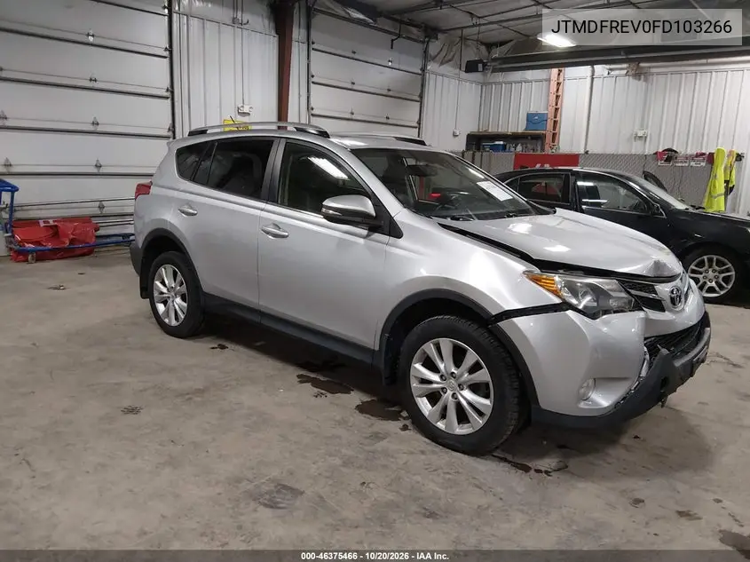 TOYOTA RAV 4 2015, VIN JTMDFREV0FD103266