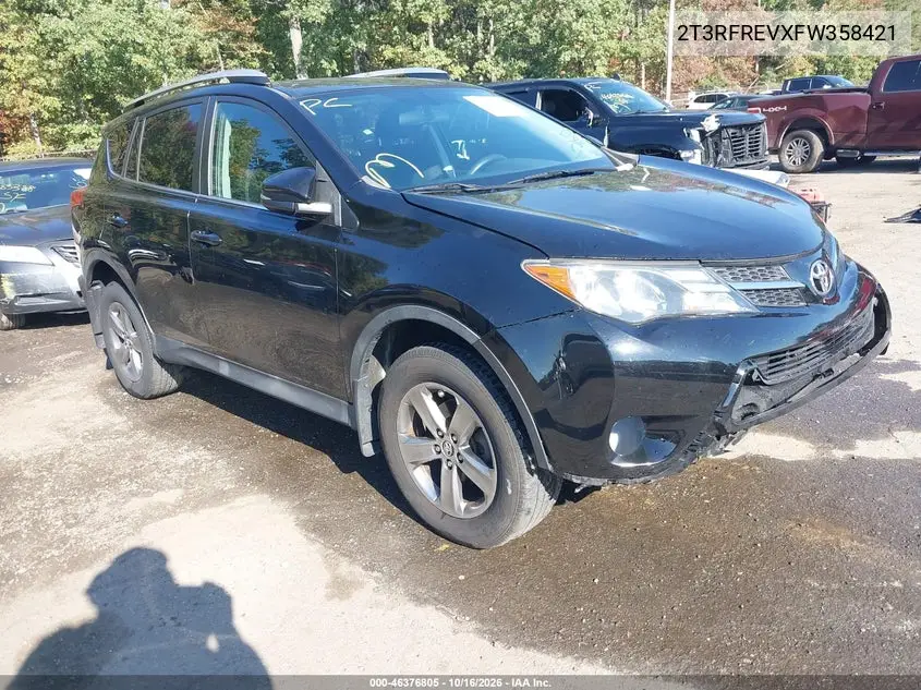 TOYOTA RAV 4 2015, VIN 2T3RFREVXFW358421