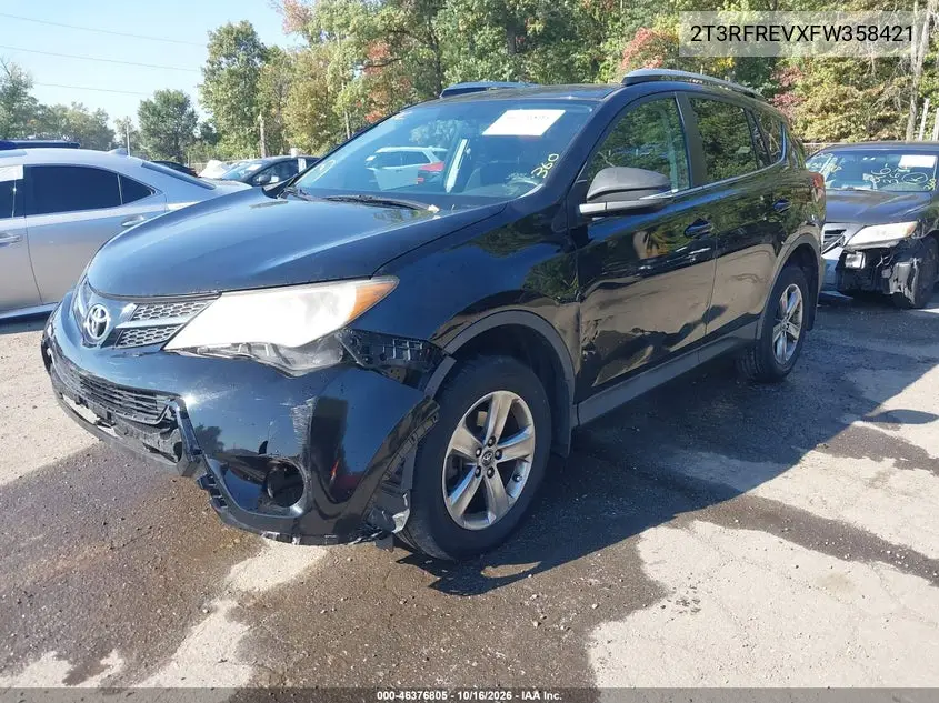 2015 TOYOTA RAV 4 VIN 2T3RFREVXFW358421 — фото 2