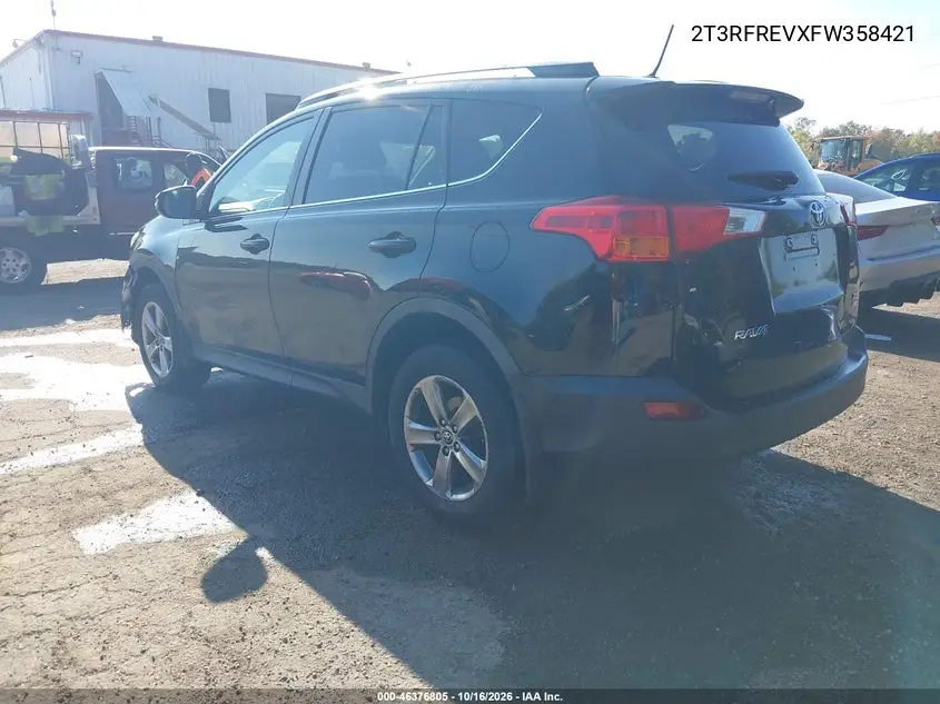 2015 TOYOTA RAV 4 VIN 2T3RFREVXFW358421 — фото 3