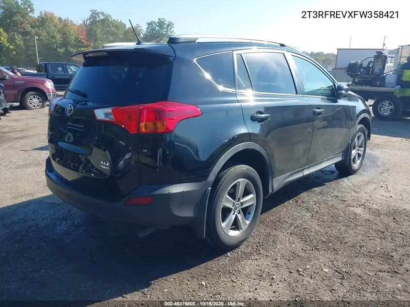 2015 TOYOTA RAV 4 VIN 2T3RFREVXFW358421 — фото 4