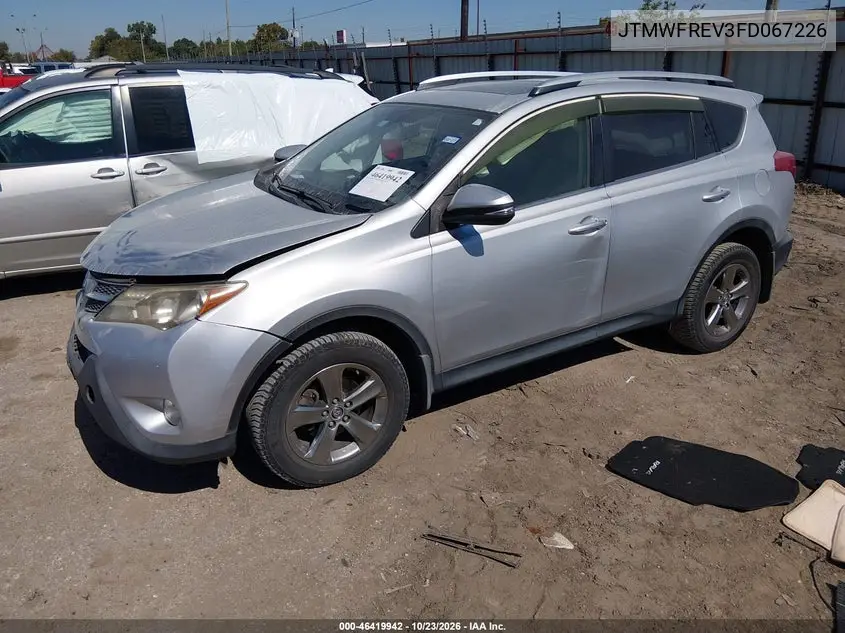 2015 TOYOTA RAV 4 VIN JTMWFREV3FD067226 — фото 2