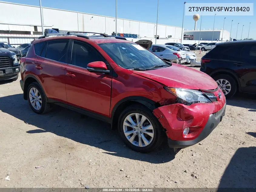 TOYOTA RAV 4 2015, VIN 2T3YFREV5FW218420