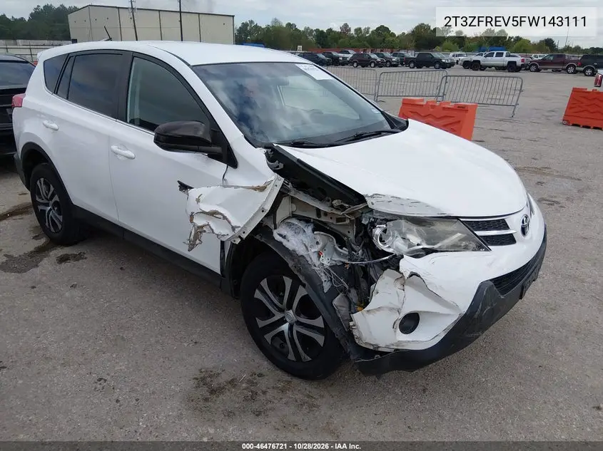 TOYOTA RAV 4 2015, VIN 2T3ZFREV5FW143111