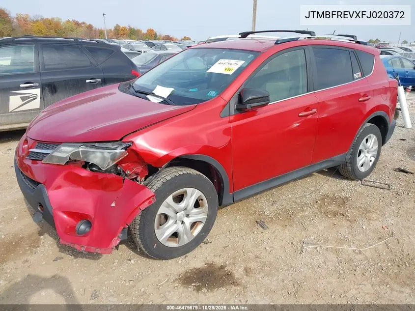 2015 TOYOTA RAV 4 VIN JTMBFREVXFJ020372 — фото 2