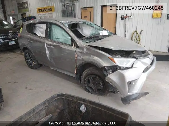 TOYOTA RAV 4 2016, VIN 2T3BFREV7GW460245