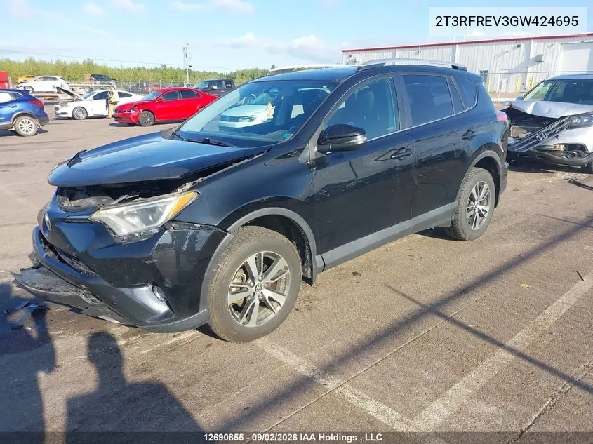 2016 TOYOTA RAV 4 VIN 2T3RFREV3GW424695 — фото 2