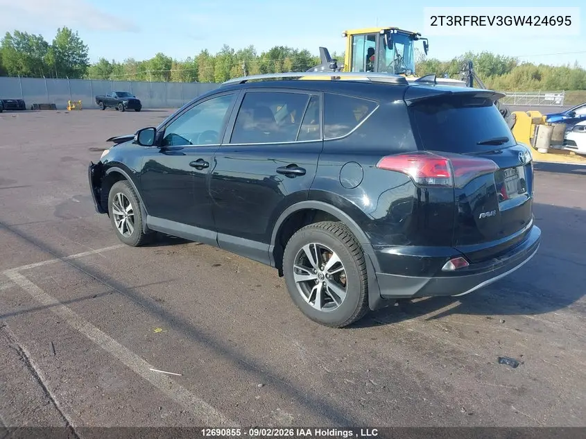 2016 TOYOTA RAV 4 VIN 2T3RFREV3GW424695 — фото 3