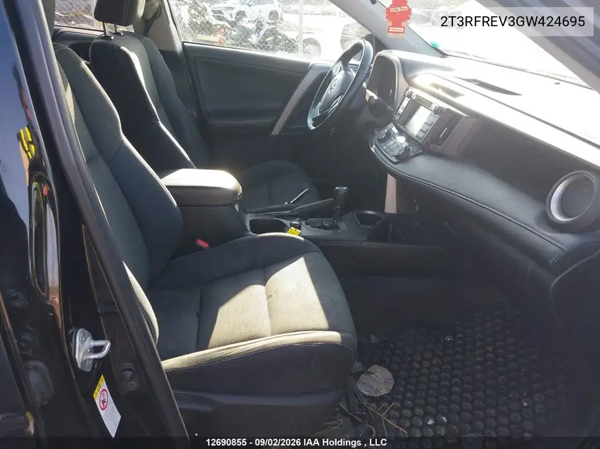2016 TOYOTA RAV 4 VIN 2T3RFREV3GW424695 — фото 5