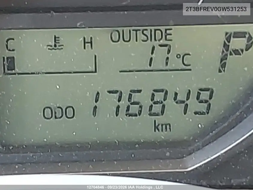 2016 TOYOTA RAV 4 VIN 2T3BFREV0GW531253 — фото 15