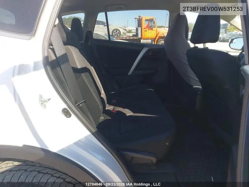 2016 TOYOTA RAV 4 VIN 2T3BFREV0GW531253 — фото 8