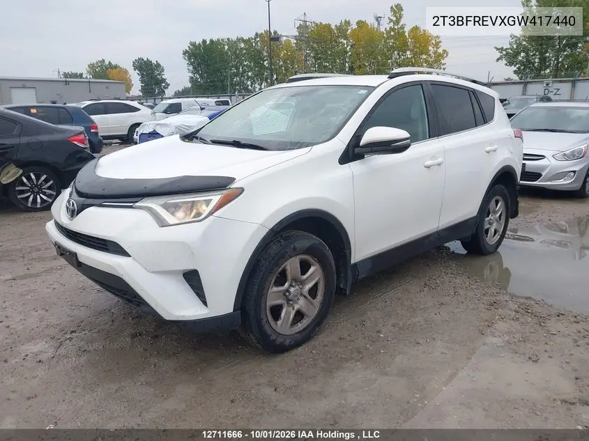2016 TOYOTA RAV 4 VIN 2T3BFREVXGW417440 — фото 2