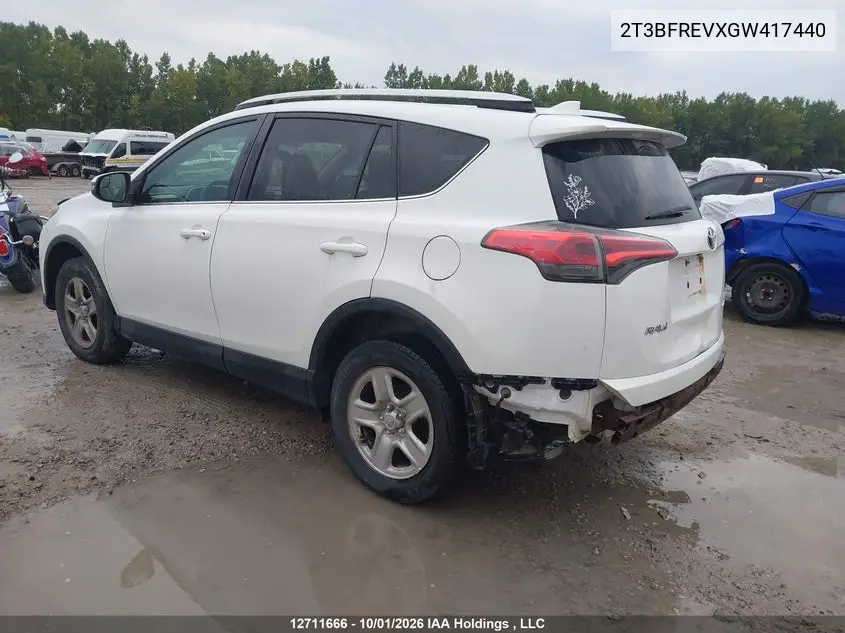 2016 TOYOTA RAV 4 VIN 2T3BFREVXGW417440 — фото 3
