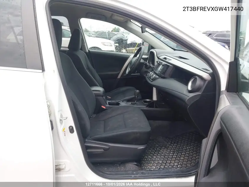 2016 TOYOTA RAV 4 VIN 2T3BFREVXGW417440 — фото 5