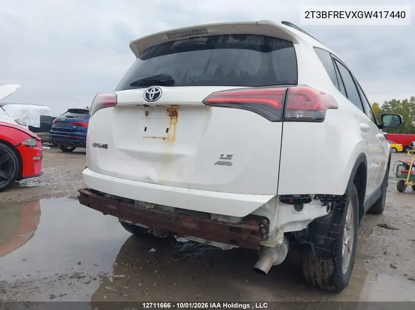 2016 TOYOTA RAV 4 VIN 2T3BFREVXGW417440 — фото 6