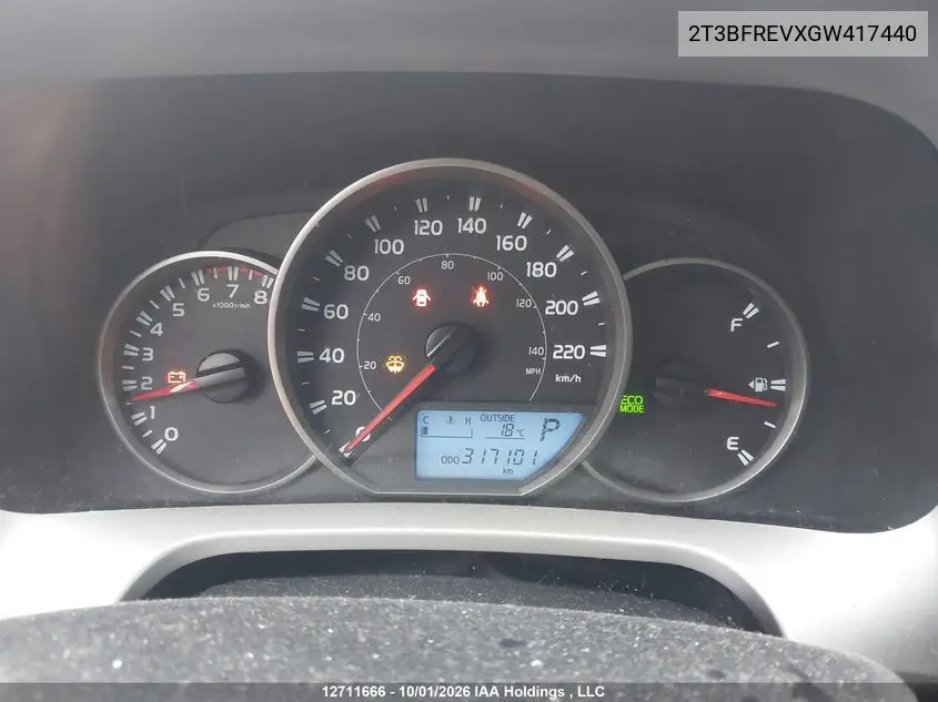 2016 TOYOTA RAV 4 VIN 2T3BFREVXGW417440 — фото 7