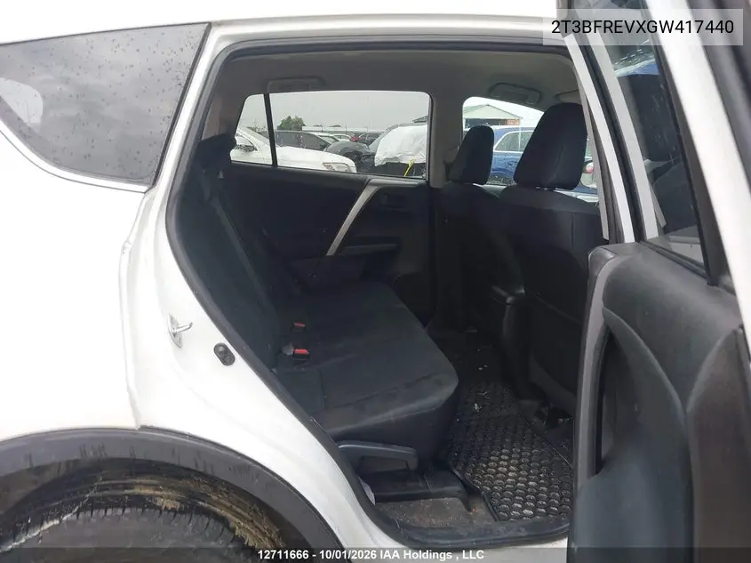2016 TOYOTA RAV 4 VIN 2T3BFREVXGW417440 — фото 8