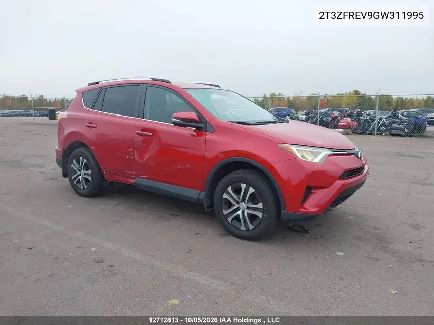 TOYOTA RAV 4 2016, VIN 2T3ZFREV9GW311995