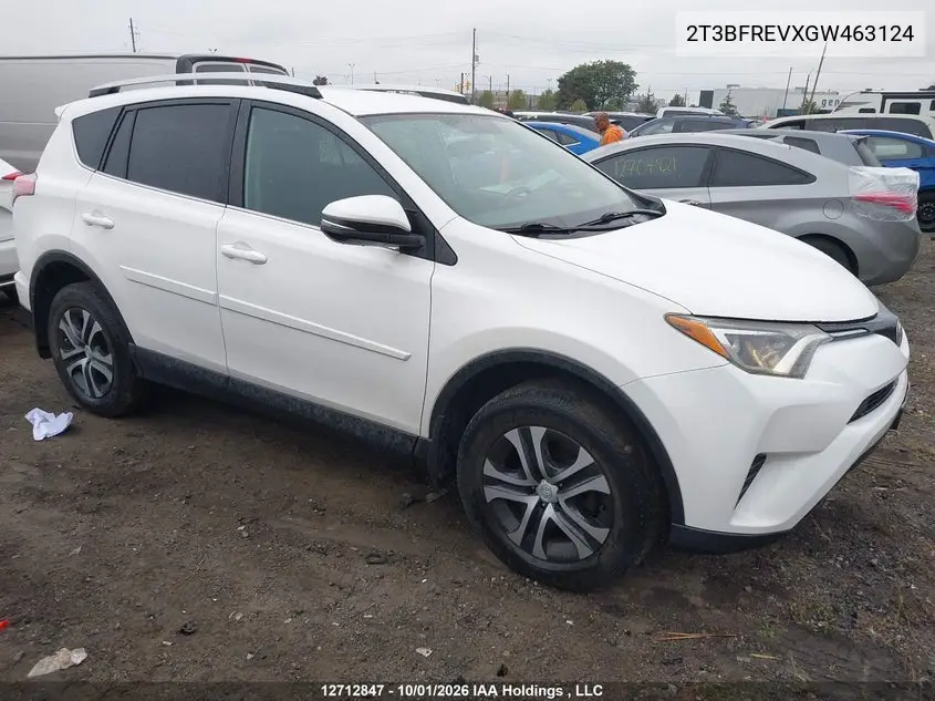 TOYOTA RAV 4 2016, VIN 2T3BFREVXGW463124