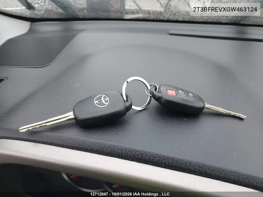 2016 TOYOTA RAV 4 VIN 2T3BFREVXGW463124 — фото 11