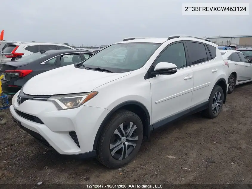 2016 TOYOTA RAV 4 VIN 2T3BFREVXGW463124 — фото 2