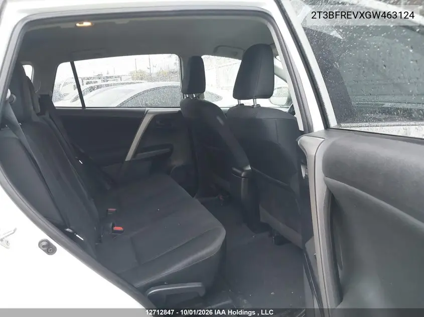 2016 TOYOTA RAV 4 VIN 2T3BFREVXGW463124 — фото 8