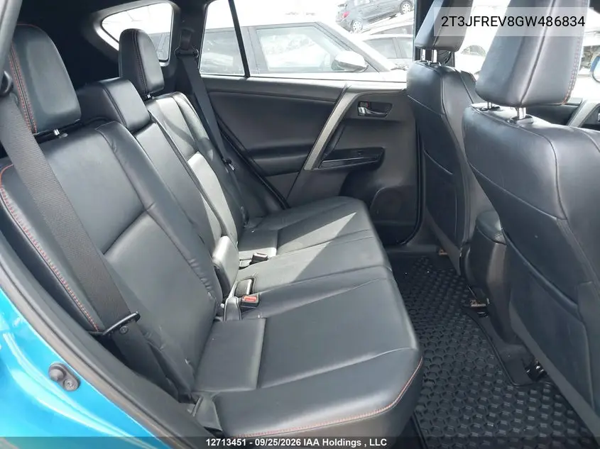 2016 TOYOTA RAV 4 VIN 2T3JFREV8GW486834 — фото 8