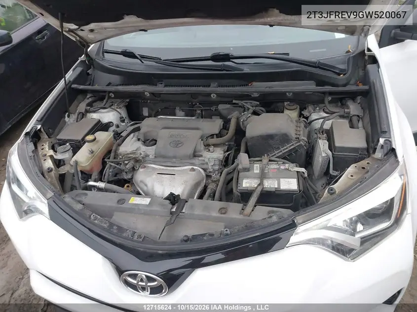 2016 TOYOTA RAV 4 VIN 2T3JFREV9GW520067 — фото 10
