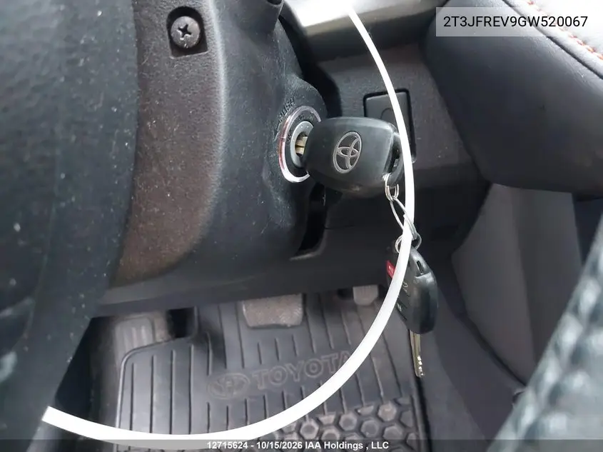 2016 TOYOTA RAV 4 VIN 2T3JFREV9GW520067 — фото 11
