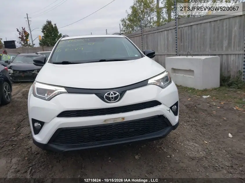 2016 TOYOTA RAV 4 VIN 2T3JFREV9GW520067 — фото 12