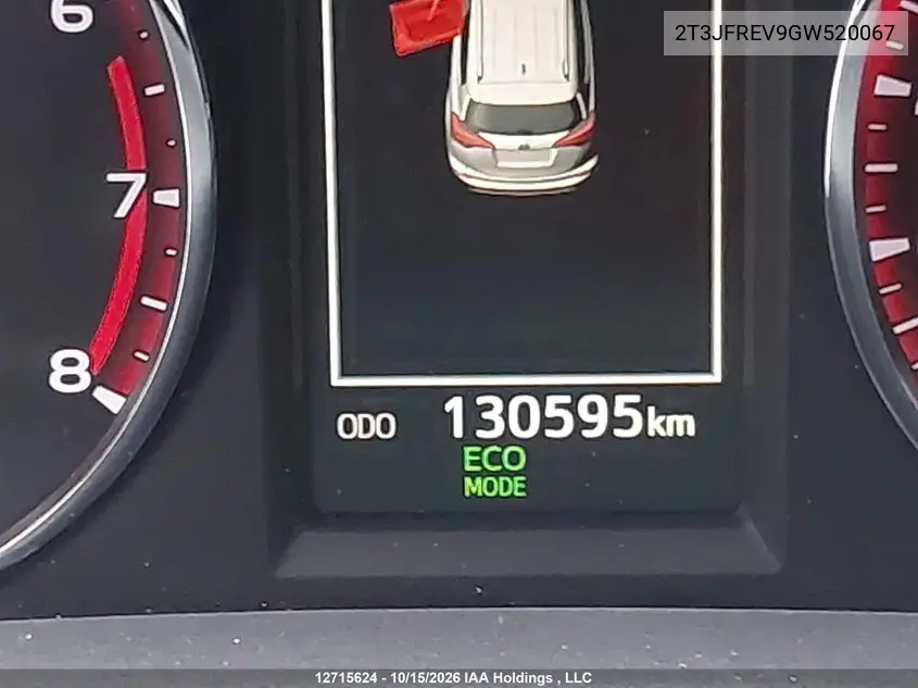 2016 TOYOTA RAV 4 VIN 2T3JFREV9GW520067 — фото 15