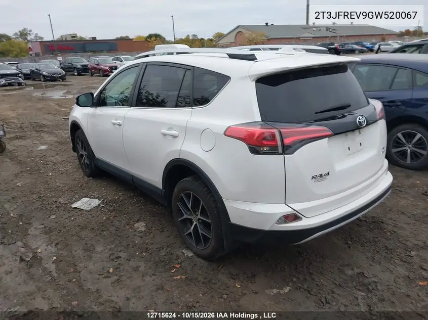 2016 TOYOTA RAV 4 VIN 2T3JFREV9GW520067 — фото 3