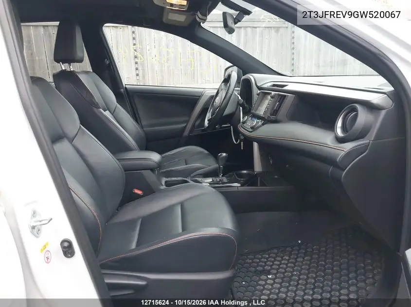 2016 TOYOTA RAV 4 VIN 2T3JFREV9GW520067 — фото 5