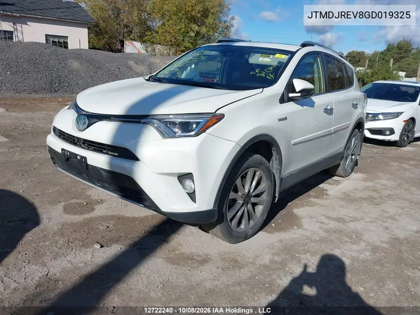2016 TOYOTA RAV 4 VIN JTMDJREV8GD019325 — фото 2
