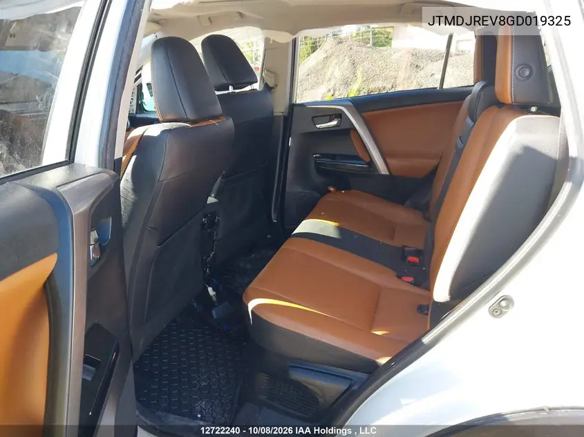 2016 TOYOTA RAV 4 VIN JTMDJREV8GD019325 — фото 8