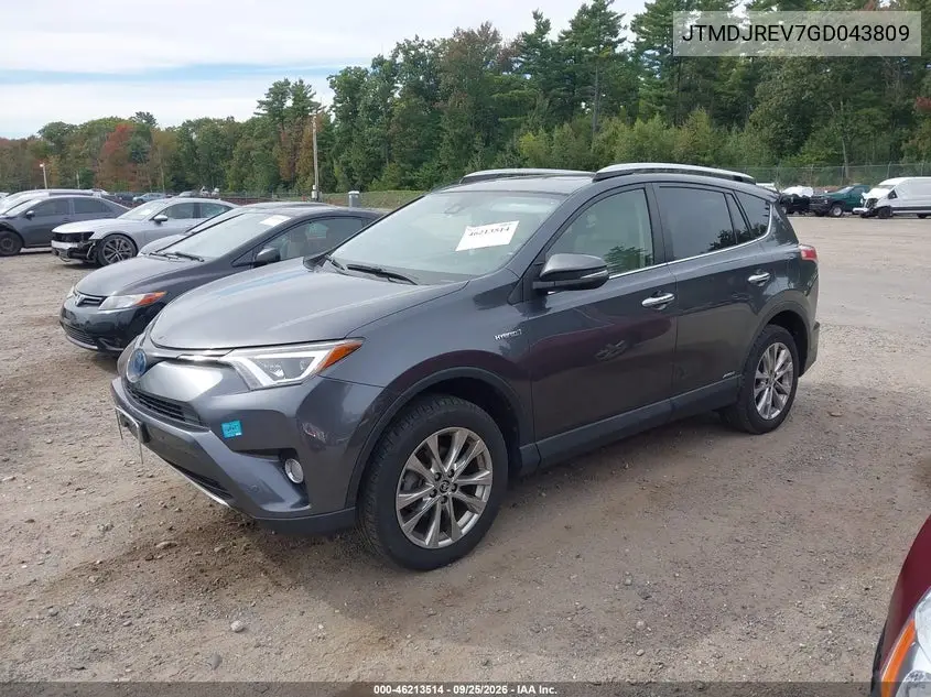 2016 TOYOTA RAV 4 VIN JTMDJREV7GD043809 — фото 2