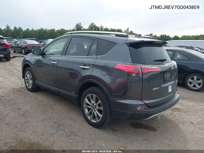 2016 TOYOTA RAV 4 VIN JTMDJREV7GD043809 — фото 3