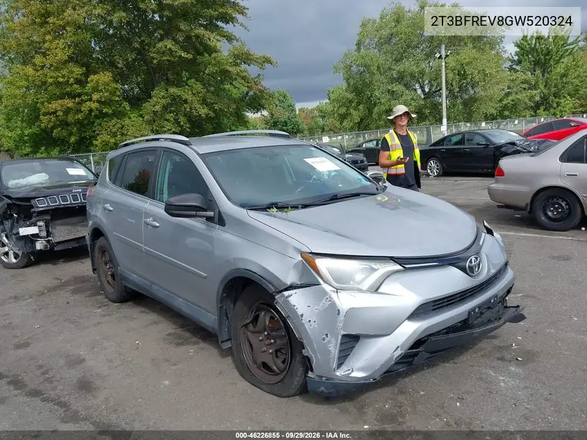 TOYOTA RAV 4 2016, VIN 2T3BFREV8GW520324