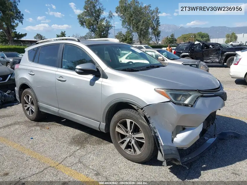 TOYOTA RAV 4 2016, VIN 2T3WFREV3GW236956