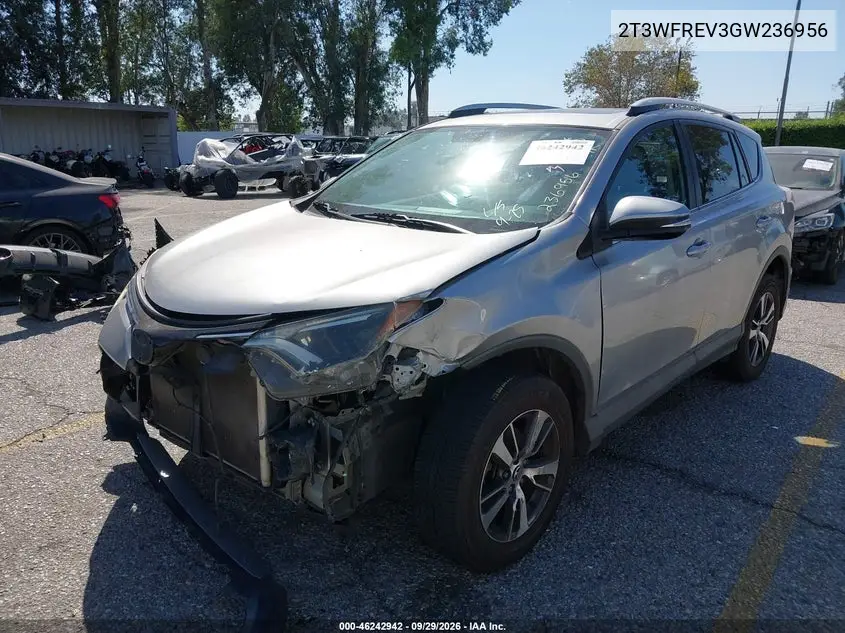 2016 TOYOTA RAV 4 VIN 2T3WFREV3GW236956 — фото 2
