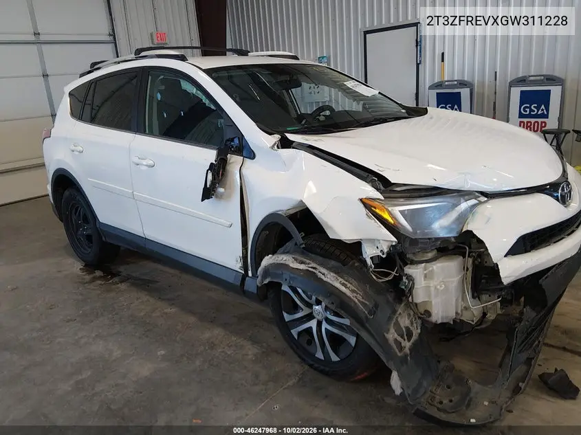 TOYOTA RAV 4 2016, VIN 2T3ZFREVXGW311228