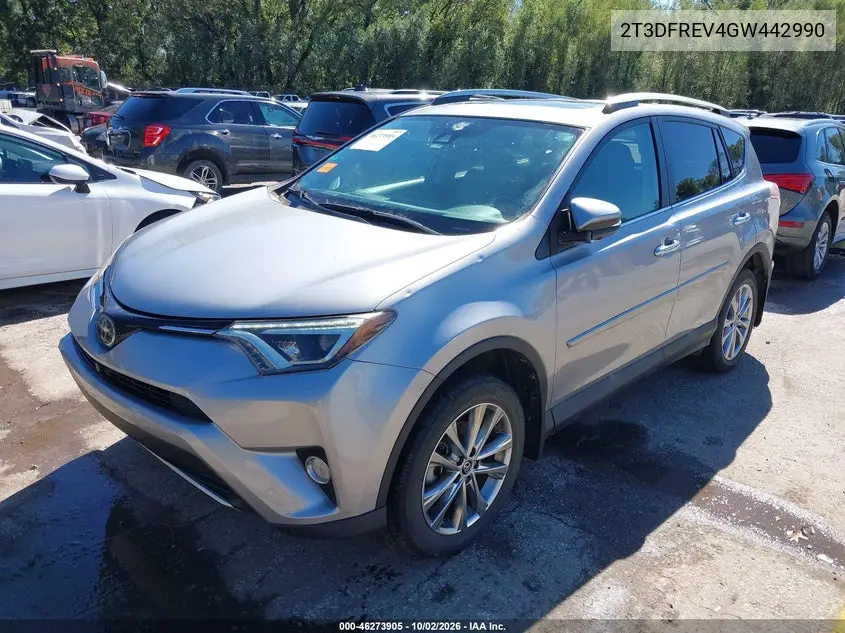 2016 TOYOTA RAV 4 VIN 2T3DFREV4GW442990 — фото 2