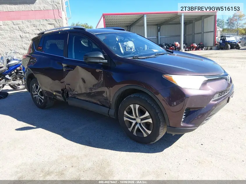 TOYOTA RAV 4 2016, VIN 2T3BFREV9GW516153
