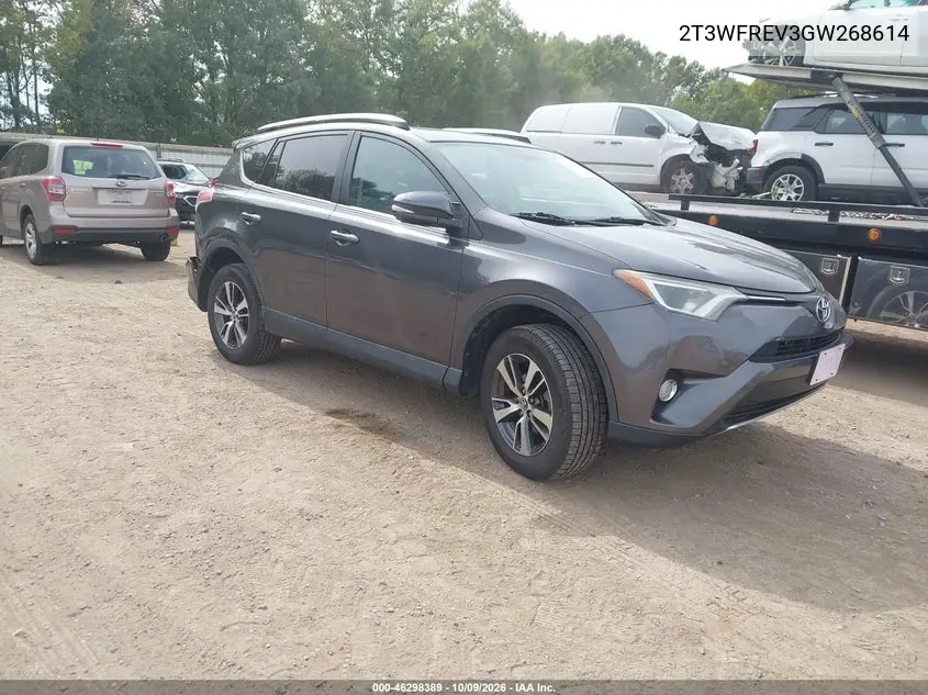 TOYOTA RAV 4 2016, VIN 2T3WFREV3GW268614